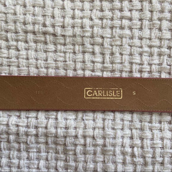 Vintage Pink and Red Leather Belt - Picture 6 of 6